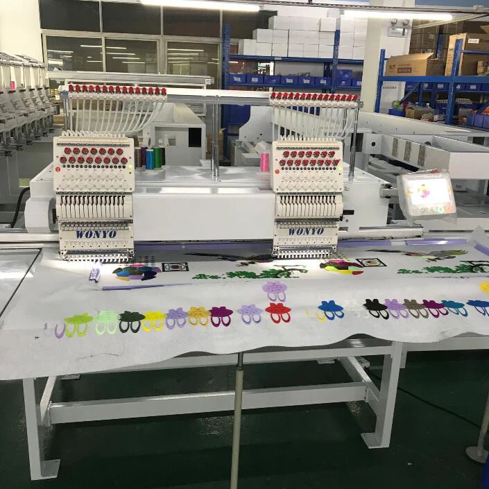 2 Heads Flat Embroidery MachineDesign Big Working Area