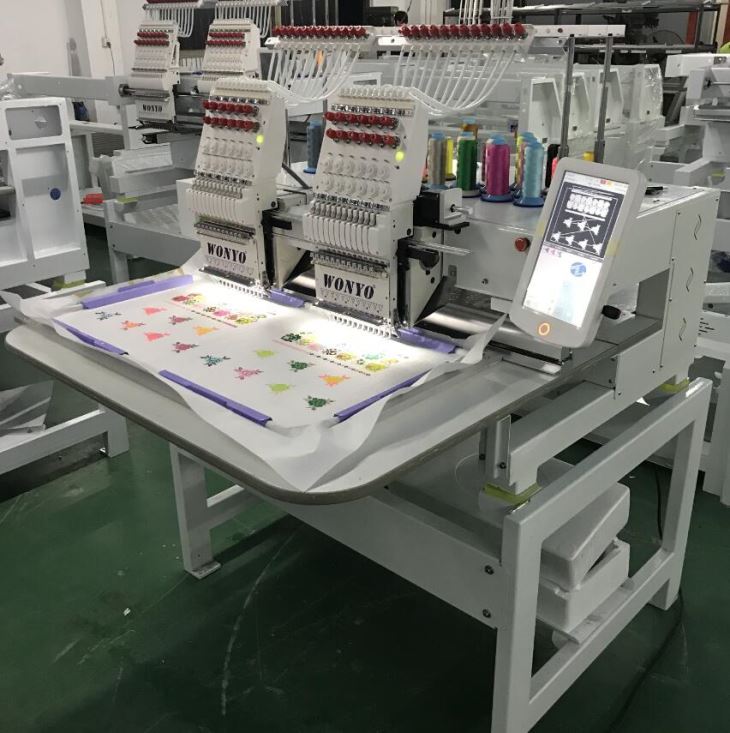 WONYO 2 Heads T-shirt Embroidery Machine